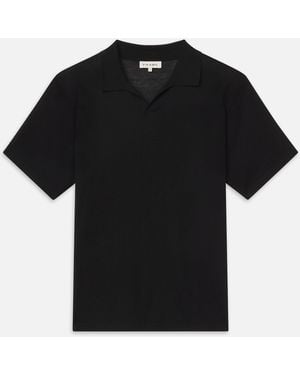 FRAME Superfine Polo Jumper - Black