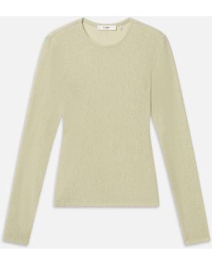 FRAME The Textured Crew - White