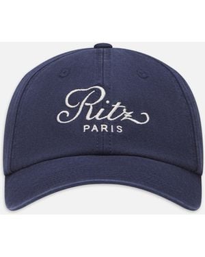FRAME Ritz Cotton Hat - Blue