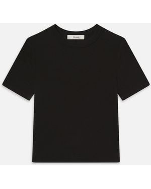 FRAME Rib Baby Tee - Black