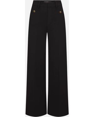 FRAME The Slim Palazzo Trouser - Black