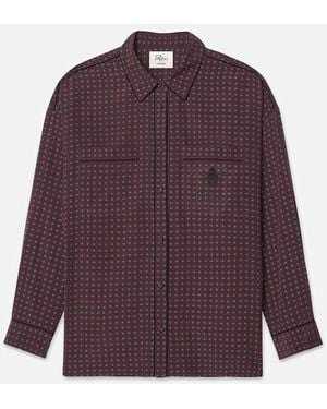 FRAME Ritz Pyjama Shirt - Purple