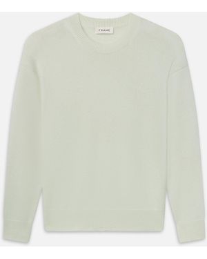 FRAME Lightweight Cashmere Crewneck - White