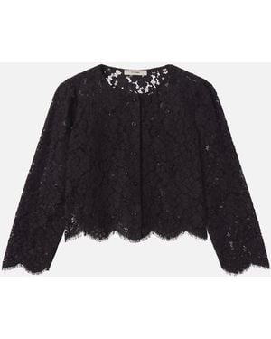 FRAME The Lace Blouse - Black