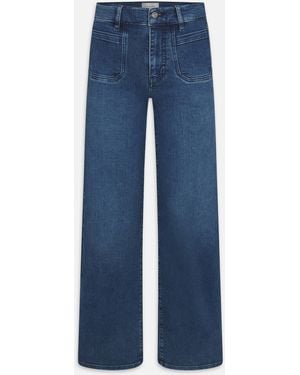 FRAME Le Slim Palazzo Modernist Pocket - Blue