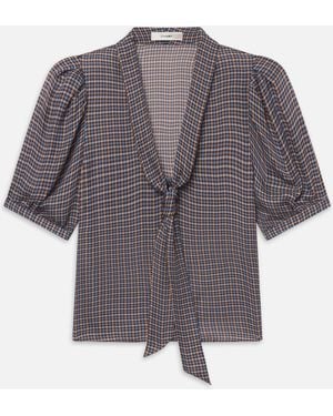 FRAME The Sonnet Blouse - Grey