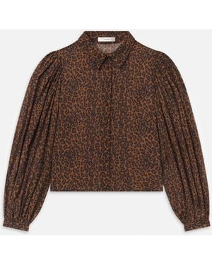 FRAME The Silk Prairie Shirt - Brown