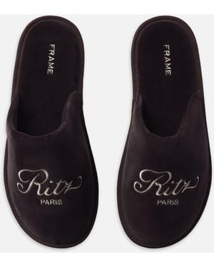 FRAME Ritz House Slippers - Black