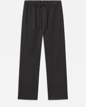 FRAME Flannel Easy Trousers - Black