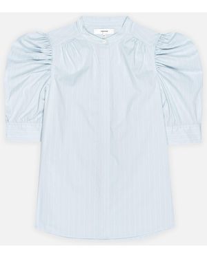 FRAME The Gathered Top - Blue