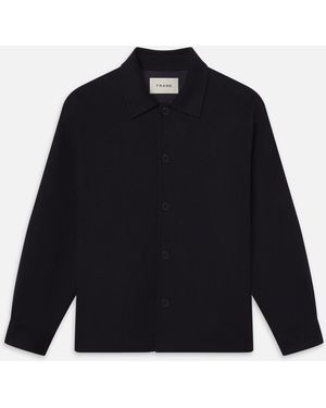 FRAME Double Face Shirt Jacket - Blue