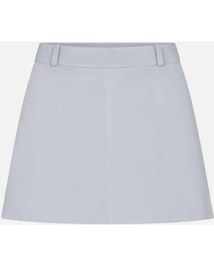FRAME The Suede Mini Skirt - White