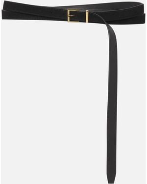 FRAME The Double Wrap Belt - Black