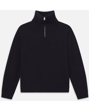 FRAME Half Zip Jumper - Blue
