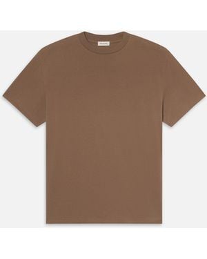 FRAME Light Cotton Tee - Brown