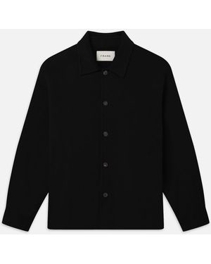 FRAME Double Face Shirt Jacket - Black