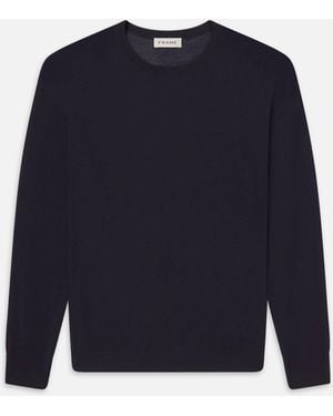 FRAME Superfine Crewneck Jumper - Blue