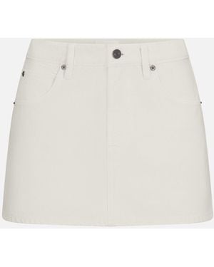 FRAME The Mini Skirt - White