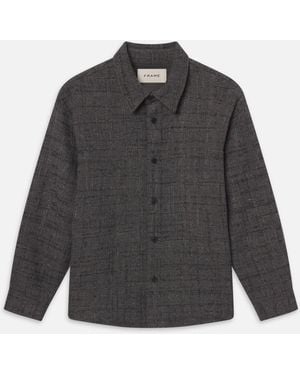 FRAME Tweed Overshirt - Grey