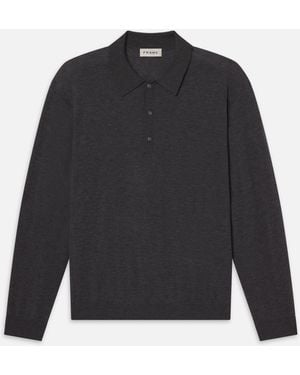 FRAME Superfine Polo Jumper - Blue