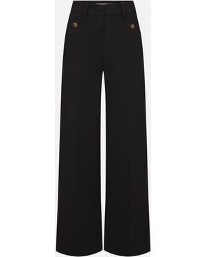 FRAME The Slim Palazzo Trouser - Black