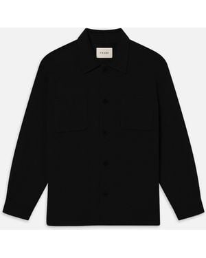 FRAME Double Face Wool Trucker - Black