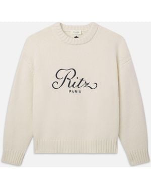 FRAME Ritz Cashmere Jumper - White