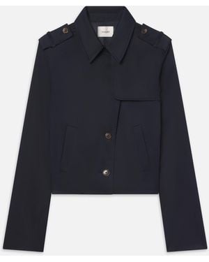 FRAME The Short Trench Jacket - Blue