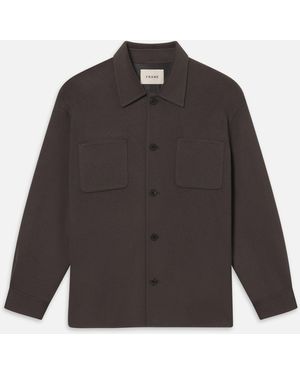 FRAME Double Face Wool Trucker - Grey