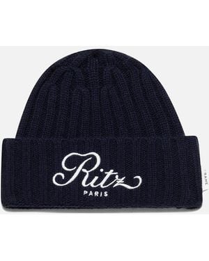 FRAME Ritz Cashmere Beanie - Blue
