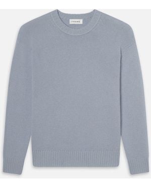 FRAME Cashmere Crewneck Sweater - Blue