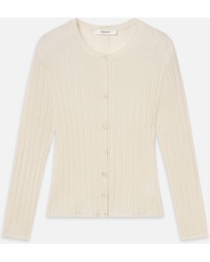 FRAME The Silk Cashmere Cardi - White