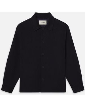 FRAME Double Face Shirt Jacket - Blue