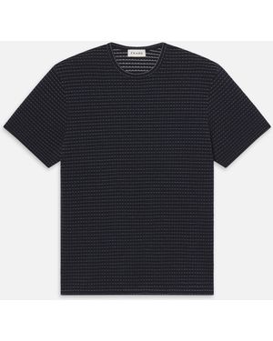 FRAME Jacquard Stripe Tee - Black