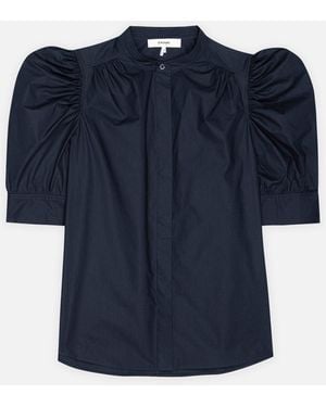 FRAME The Gathered Top - Blue
