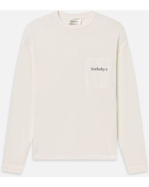 FRAME Sotheby's Long Sleeve Tee - White