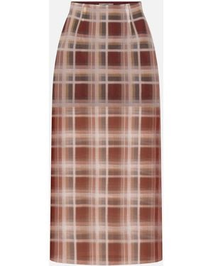 FRAME The Plaid Organza Skirt - Multicolour