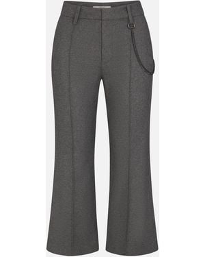 FRAME The Reboot Crop Trouser - Gray