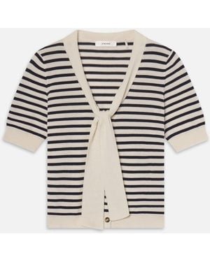 FRAME The Sailor Tie Cardi - White