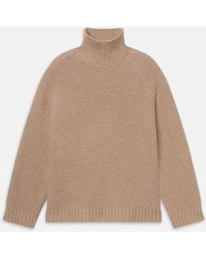 FRAME The Links Turtleneck Jumper - Natural