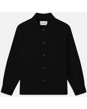 FRAME Double Face Shirt Jacket - Black