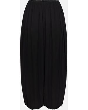 FRAME The Silk Balloon Pant - Black