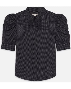 FRAME The Gillian Top - Blue