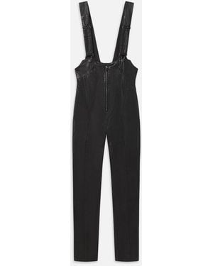 FRAME Leather Overall - White