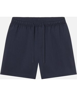 FRAME Seersucker Shorts - Blue