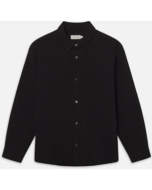 FRAME Waffle Textured Shirt - Black