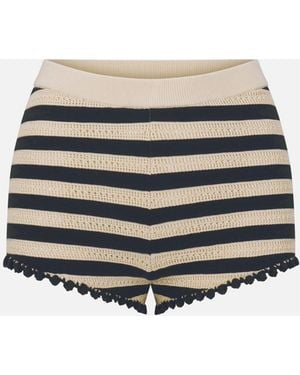 FRAME The Crochet Captain Short - White