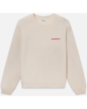 FRAME Sotheby's Cashmere Sweater - White