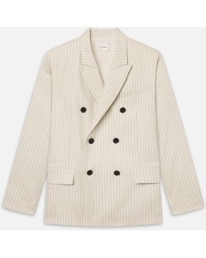 FRAME The Pinstripe Avenue Blazer - White