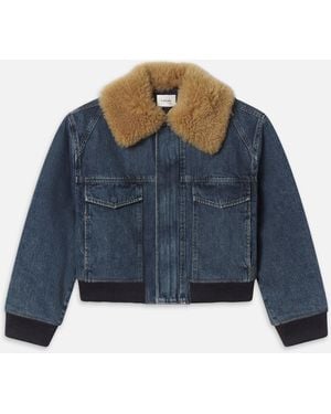 FRAME The Shearling Aviator - Blue
